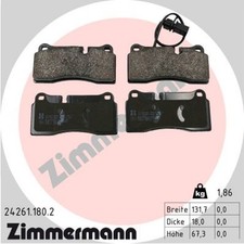 Zimmermann Kit pastiglie freno freno a disco 24261.180.2 per Audi R8 422 423 Spyder