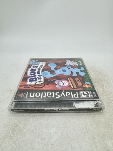 Blue's Big Musical Playstation PS1 Complete CIB Tested Black Label Kids Game - Picture 2 of 5