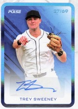 27 /69 Trey Sweeney - 2025 Pulse Baseball Autograph #PB-TSW Teal