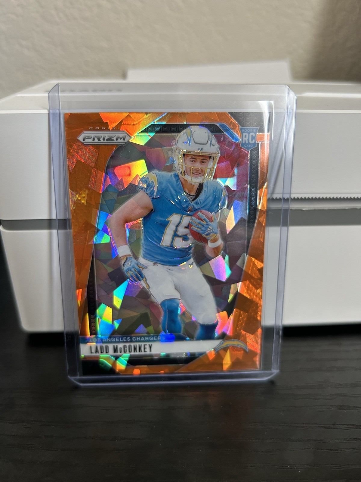 2024 Panini Prizm - Rookies Ladd McConkey #365 Orange Ice Prizm (RC)