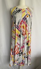 Habitat Womens Dress Size Large Colorful Abstract Art Wear Watercolor