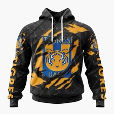 Personalized LIGA MX Tigres UANL Hoodie 2025 Special Black Metal