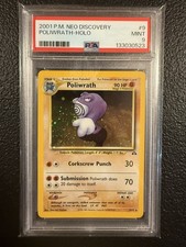 Pokemon Poliwrath Neo Discovery Unlimited Holo Rare #9 PSA 9 Mint on eBay