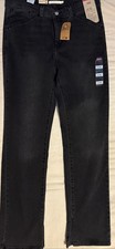 Levi  s 314 Shaping Straight Jeans - 31 X 32 - Black Mid-Rise NWT