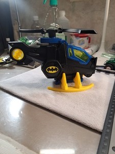 Fisher Price Imaginext DC Super Friends Batman Bat copter Claw Helicopter + Figs