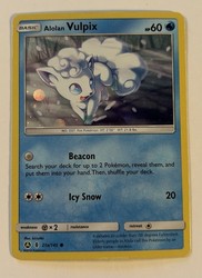 Alolan Vulpix 21a/145 Alternate Art Promo Holo