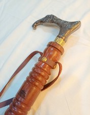 21" Solid Brass Elephant Shoe Horn Long Handle Handmade Dressing Aid Gift