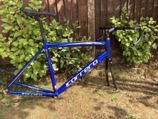 Carrera Zelos 54cm 700c Aluminium Road Bike Frameset carbon fork & st-post blue 