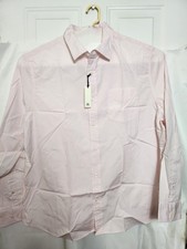 Banana Republic BR standard fit Shirt Men's Long Sleeve pink Size XXL  A16 