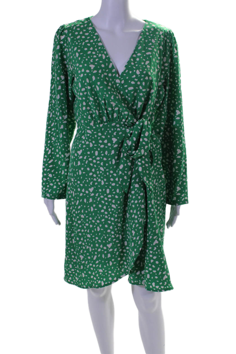 green emerald velvet dress Petal & Pup Women's Kris Plunge Neck Pleated Satin Gown - Green main image 1