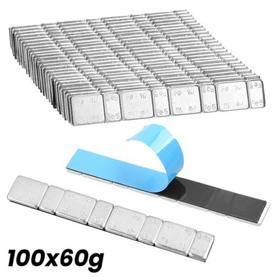 6KG Klebegewichte für Alufelgen 60g 5g*4+10g*4 Auswuchtgewichte 100x Kleberiegel
