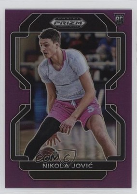 2022-23 Panini Prizm Draft Picks Purple 19/75 Nikola Jovic #75 Rookie RC 1c9a