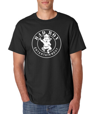 Bad Boy Records Tシャツ Rap tee Puff Diddy BAD BOY ENTERTAINMENT T-Shirt NY Hip Hop Rap