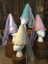 Princess Set of 4 Hats from Elope Pink Purple Frozen Golden Dress up Costume
