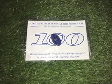 INCREDIBLY RARE Sheffield Wednesday 100 Years Limited Edition Pin Badge NEW
