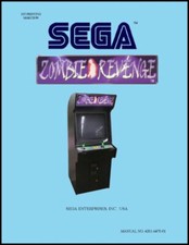 Zombie Revenge Arcade Game Operations/Service/Repair/Troubleshooting Manual Sega image
