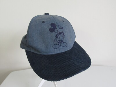 Vintage Disney blau bestickt Mickey Disney Baseballkappe Einheitsgröße