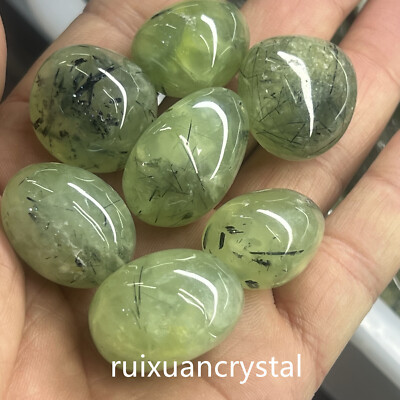 1LB Beautiful Tumbled Natural Prehnite Crystal block Bulk Polished Stone Healing