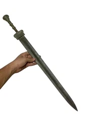 Unique Ancient Near Eastern Bronze Battle Large Writings Sword 200BC 60cm+