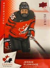 JESSIE ELDRIDGE.. #45..2020 UD TEAM CANADA WOMEN'S... RED EXCLUSIVE...074/250