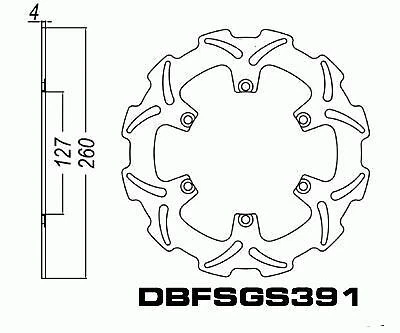 Front Brake Disc Husaberg FX650 FX650E 2001-2005 01-05 - Picture 4 of 4