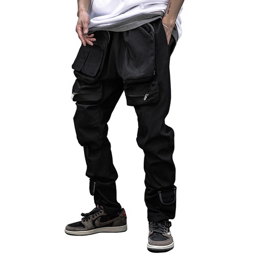 Techwear Slim Fit Cargo Pants 