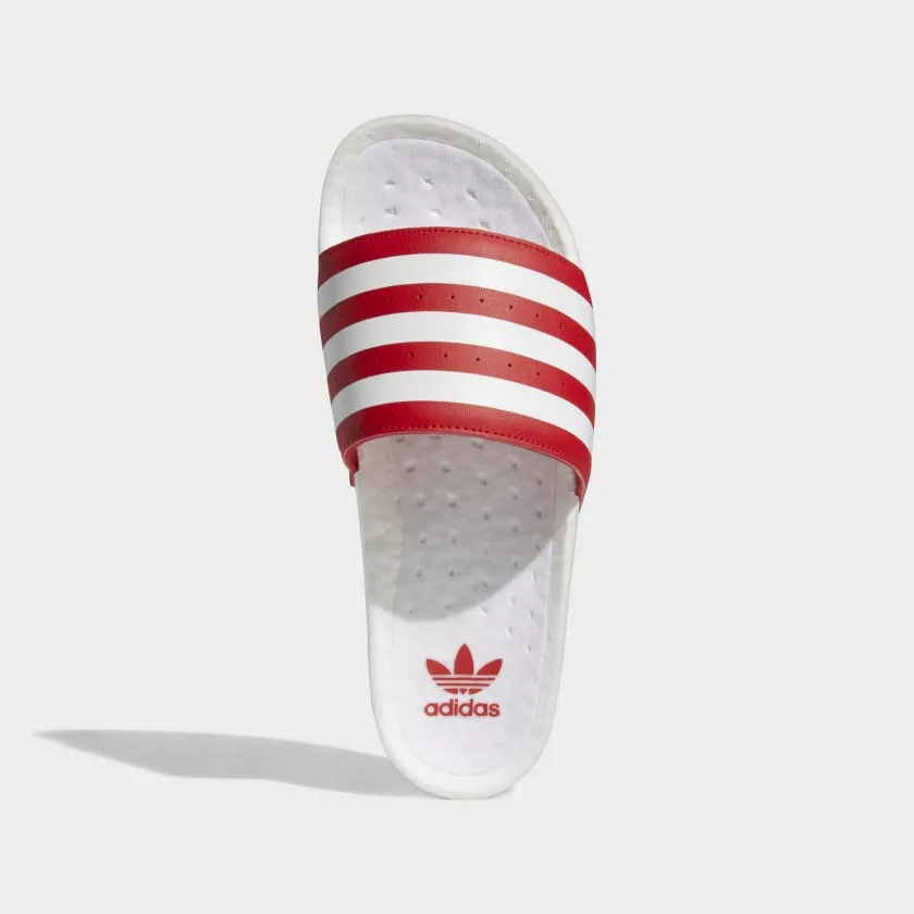 Originals Slippers Slide Red Boost Adidas New FX5895 Sandals | White eBay Mens Adilette