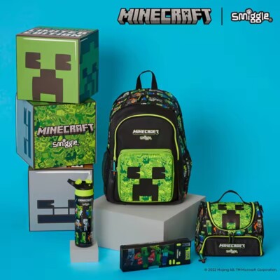 zaino scuola minecraft