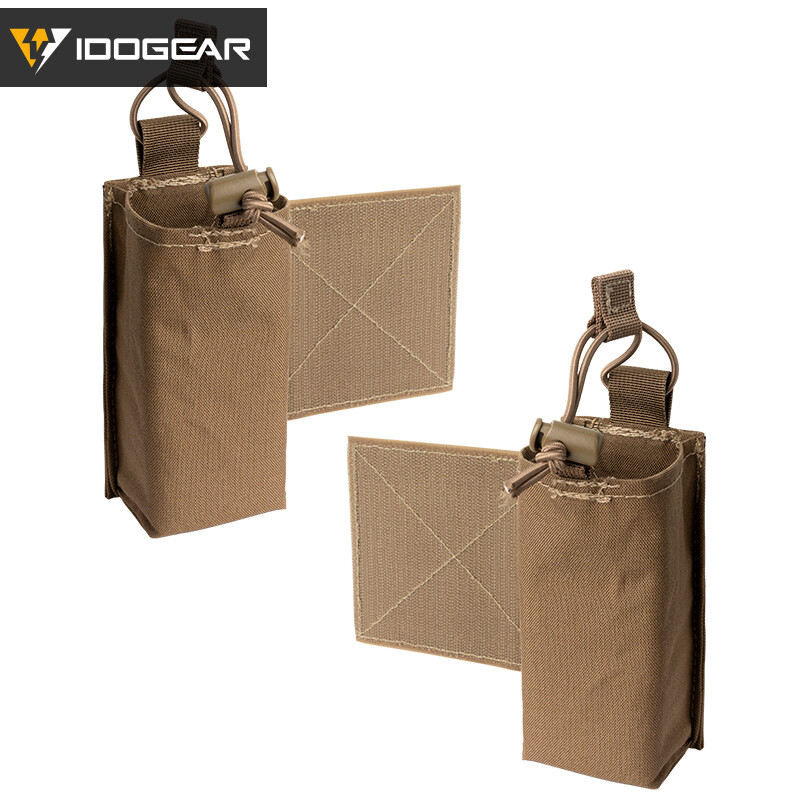 Pochette Tactique IDOGEAR Pour Radio – Extenseur Ailes, Fixation Crochet Et Boucle, Camouflage