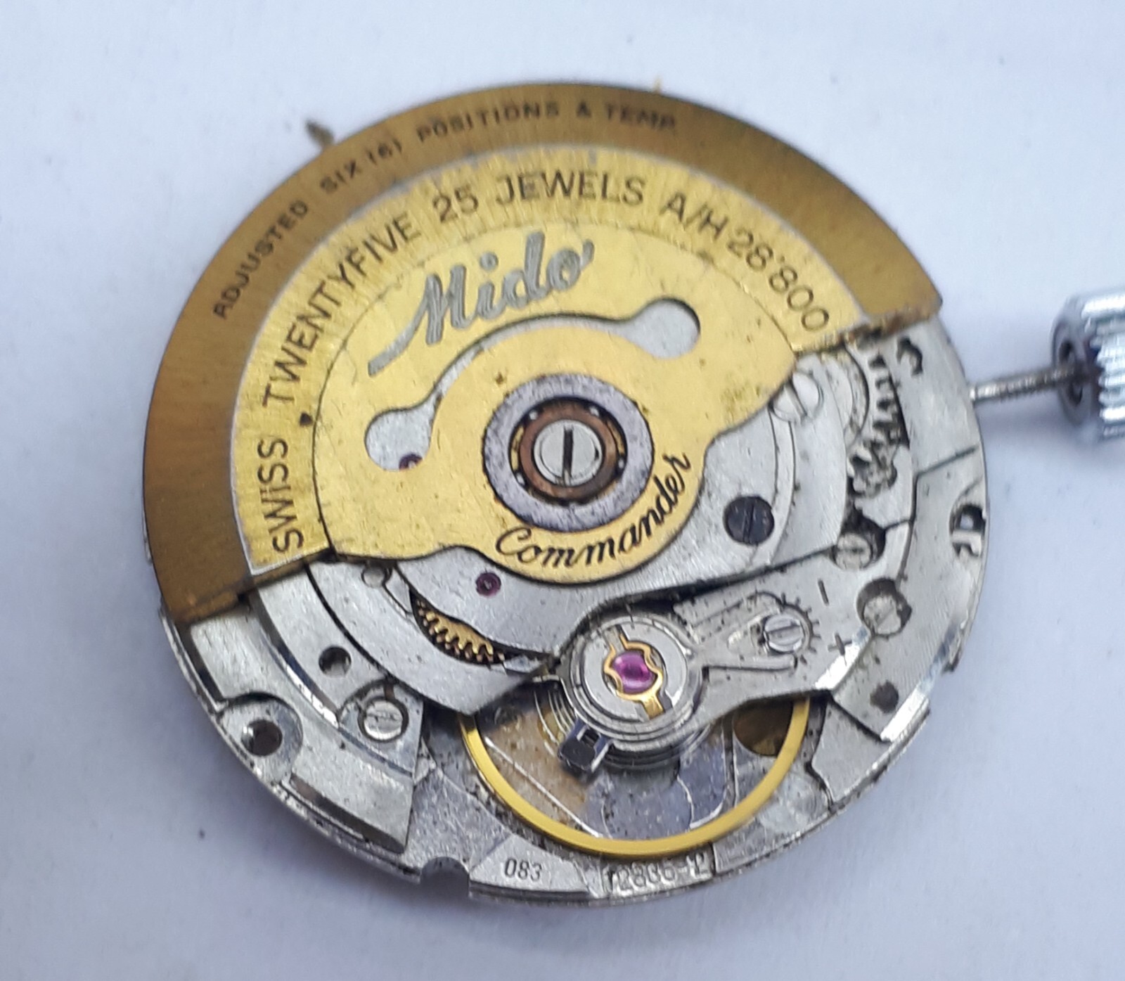 VINTAGE MIDO COMMANDER CAL 2836-2 MOVEMENT WATCH WORKING | eBay