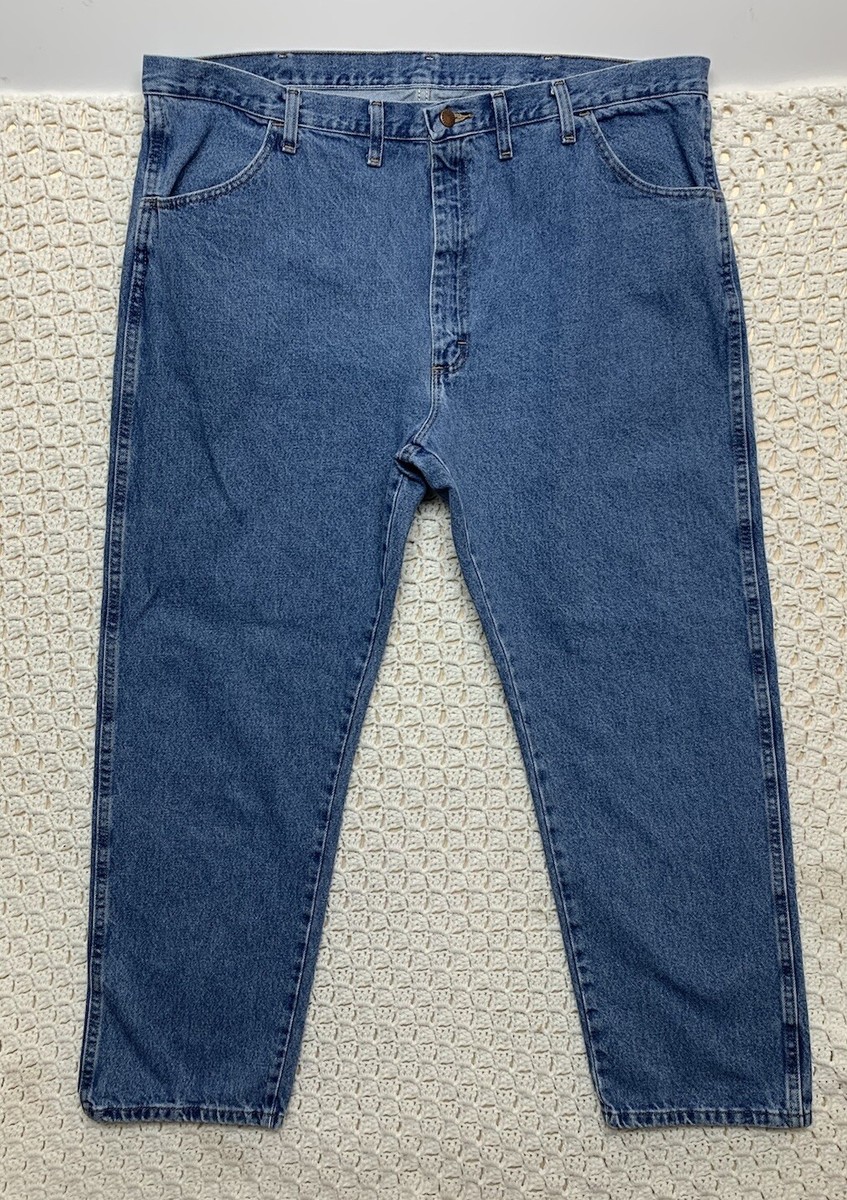 Rustler Jeans Mens 44x30 Blue Leg 5-pockets 100%cotton  1087619SW