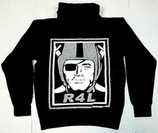 RAIDER NATION Hoodie Sweatshirt Raiders Silver Black Hoody Adult New