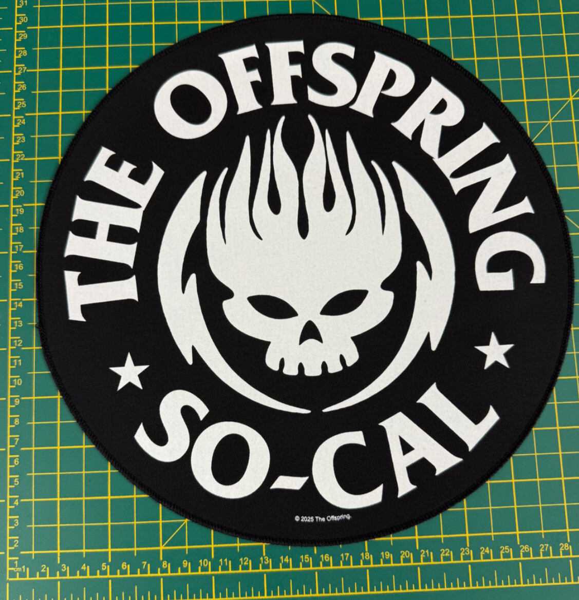 The Offspring So Cal Large Printed Round Back Patch Officially Licensed