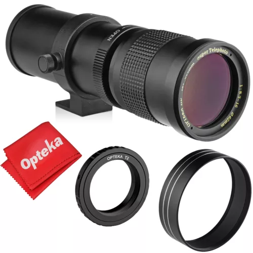 Opteka 420-800mm Telephoto Lens for Nikon Z Mount Zf Z50 Z9 Z8 Z7 Z6 Cameras