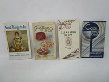  Lot of Vintage cooking baking promotional material Arm Hammer Cow Brand 