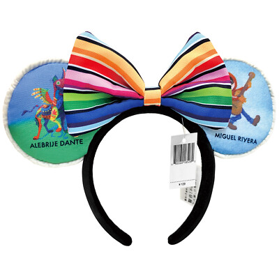 Disney Parks Coco Miguel Mickey Ears Headband. Coco Mickey Ears: Light up Miguel Iridescent Park Headband  main image 4