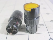 EAO 61 Series, Illuminated Amber Lens Push Button Switch Actuator # 61-1310.0