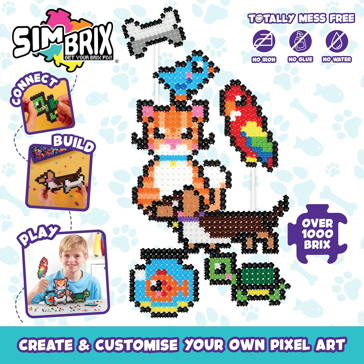 Character Options- Simbrix Maker Studio Avec Plus De 4 000 Brix Act Creative Steam Arts And Crafts Jouets Pour Enfants P Amz