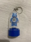 3 X mini  figure  display Dome Keyring  Blue Acc575