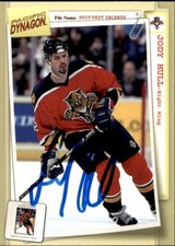 Jody Hull Signed Auto 1997-98 Pacific Dynagon card Florida Panthers
