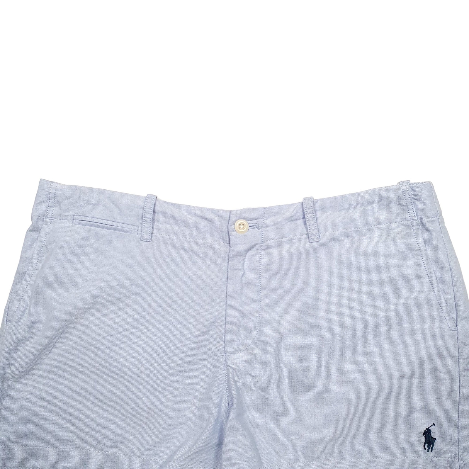 RALPH LAUREN Blue Chino Cotton Shorts Womens W32 image 3