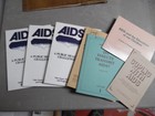 1986-1990 Hiv/Aids Government Publications Lot Aids Crisis Era Public Health Vg+