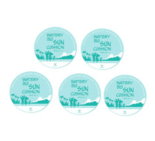 Lieno Watery Bic Sun Cushion 25g  5pcs Package K-Beauty