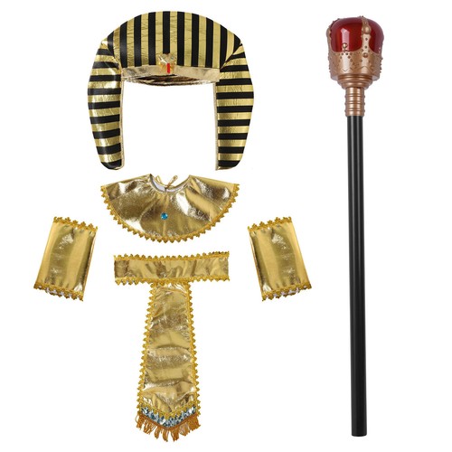 Adults King Costumes Props Masquerade Pharaoh Cosplay Carnivals Festival Shiny - Picture 26 of 42