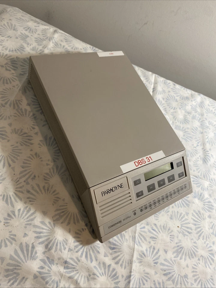 Paradyne Comsphere 3810 Plus External Modem 3980-A2-201 Rev 10 Tested - Working - Image 2 of 4