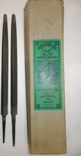 2 x Vintage Nicholson 13930 10" Taper File - Made in USA Hand Files