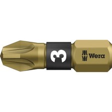 Image of Wera 855/1 PZ BTH BiTorsion Extra Hard Pozi Screwdriver Bits PZ3 25mm Pack of 1