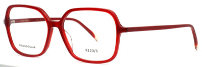 GIGI STUDIOS Aurelie 8120/6 Red Womens Square Full Rim Eyeglasses 55-14-140