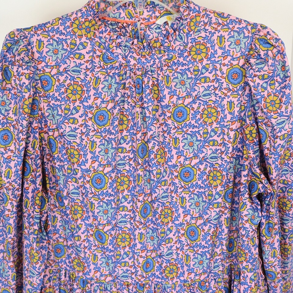 Boden Women Plus Size 16/18 US Tiered Maxi Dress Ruffle Floral