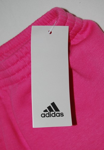 NWT adidas Little Girls Pink Stacked Logo Sweat Pants sz 6 - Picture 8 of 9
